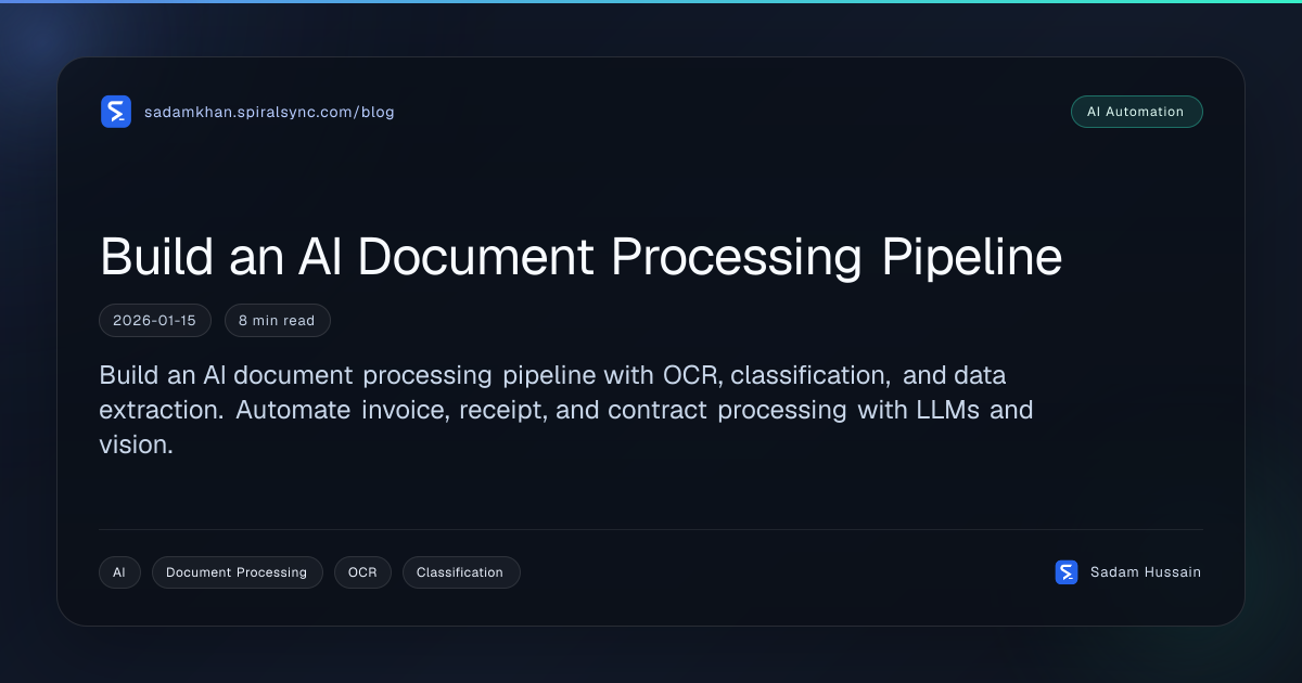 Build an AI Document Processing Pipeline