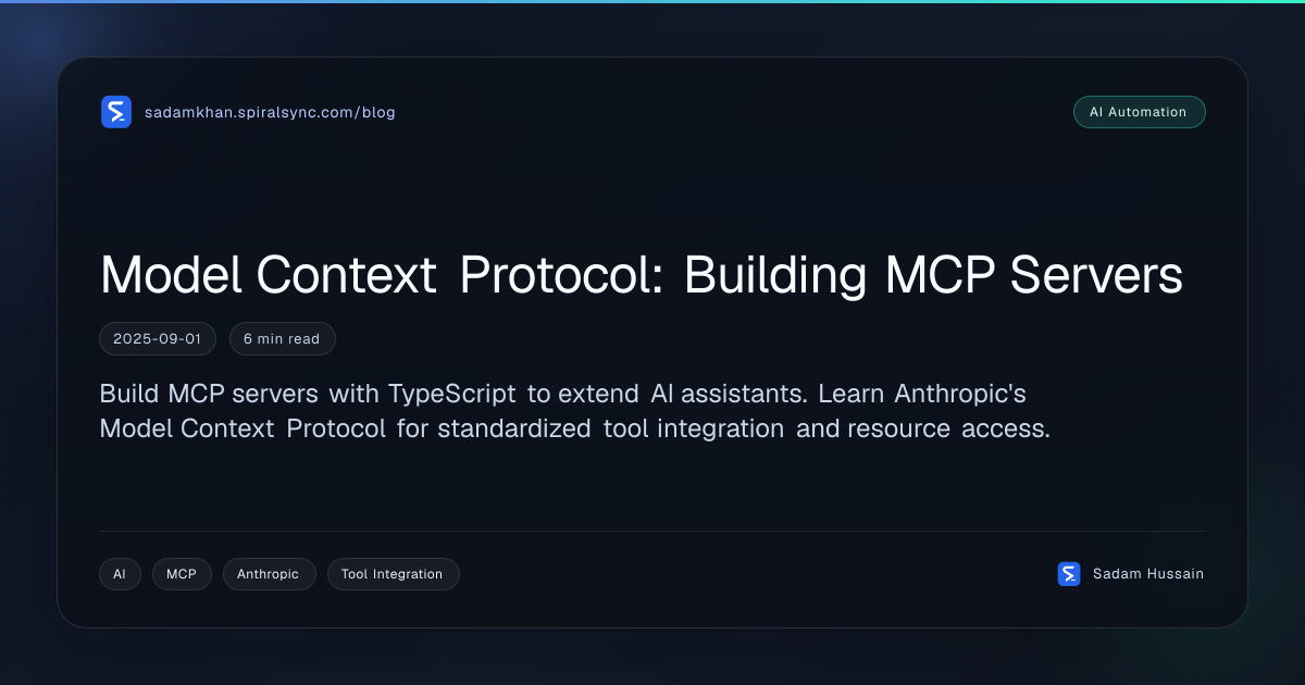Model Context Protocol: Building MCP Servers