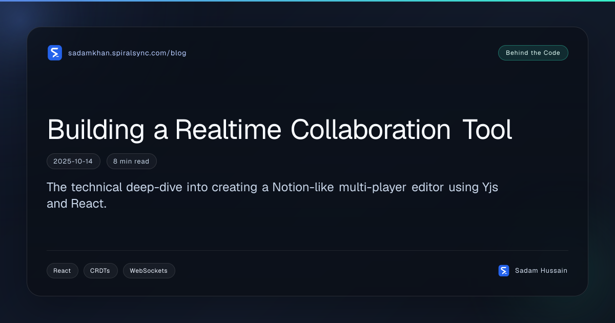 Building a Realtime Collaboration Tool