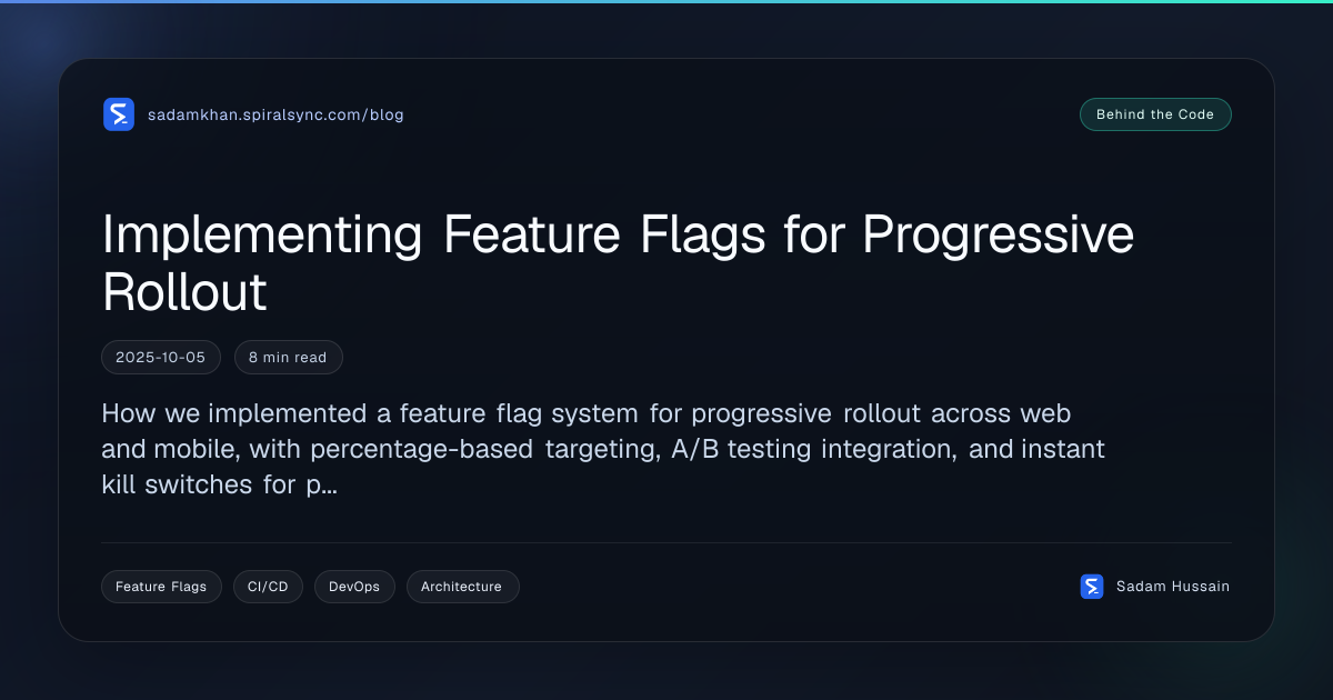 Implementing Feature Flags for Progressive Rollout