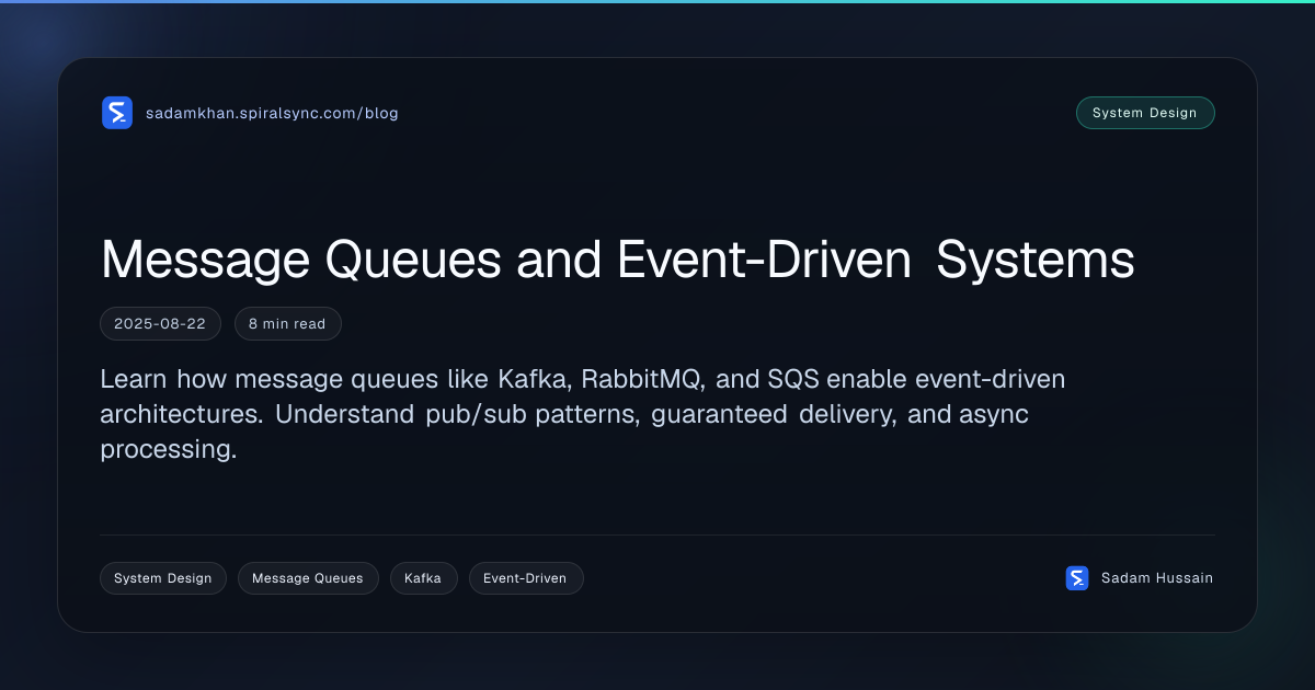 Message Queues and Event-Driven Systems