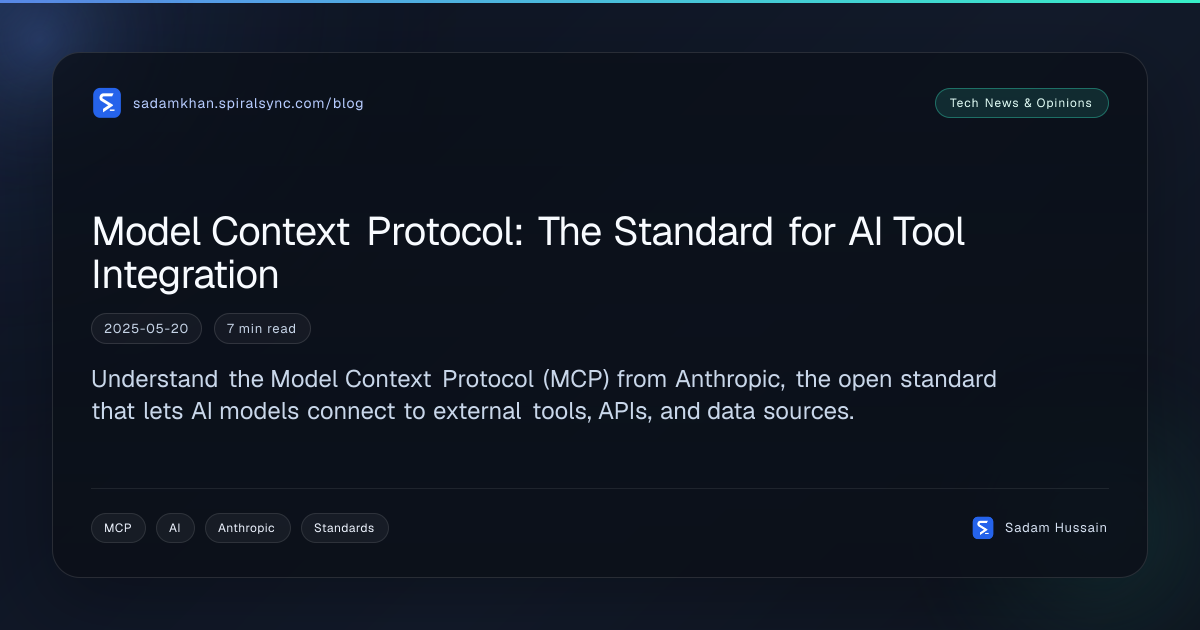 Model Context Protocol: The Standard for AI Tool Integration
