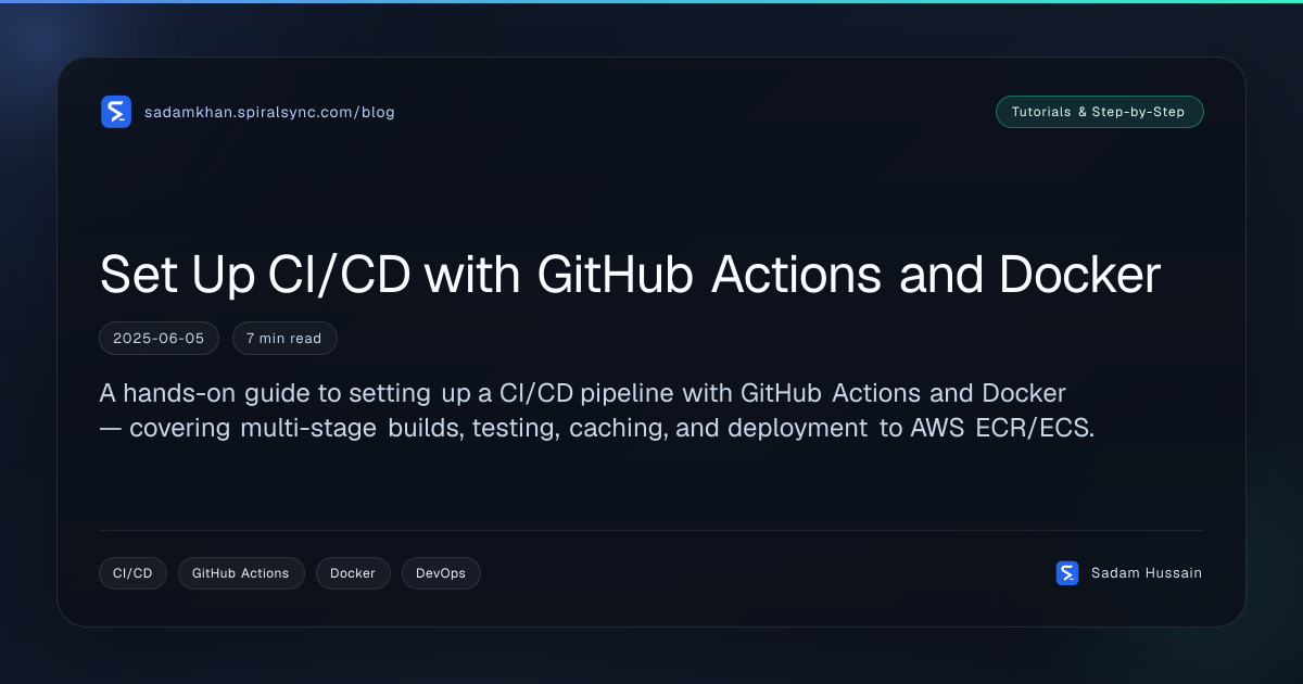 Set Up CI/CD with GitHub Actions and Docker